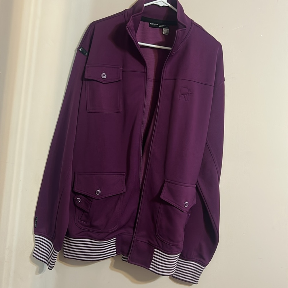 RocaWear Full Zip Up Purple Pocket Jacket XL